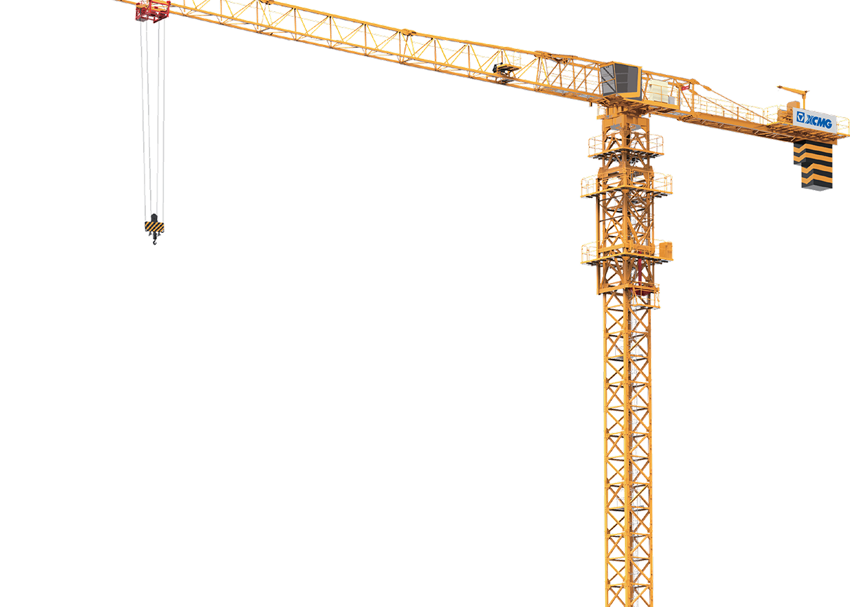 Схематическое изображение городского пейзажа с башенным краном